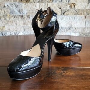 Michael Kors Black Crocodile Stilettos size 7